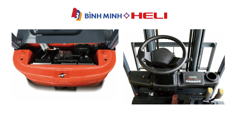 Cơ chế hoạt động của xe nâng điện heli 2 tấn