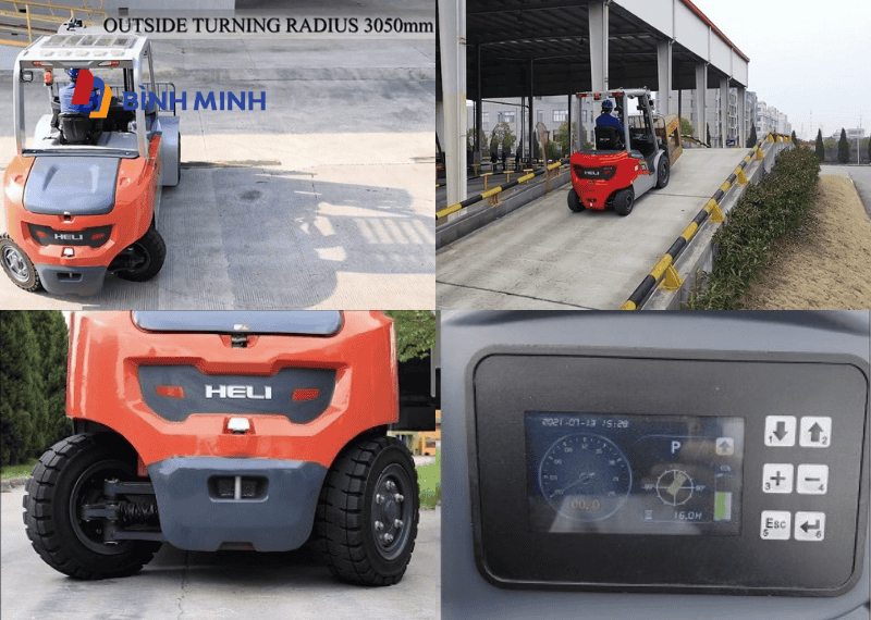 Khả năng vận hành linh hoạt của xe nâng điện 7 tấn Heli