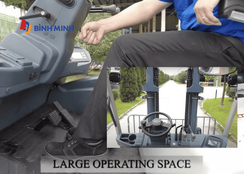 Cabin thiết kế công thái học của xe nâng điện 7 tấn