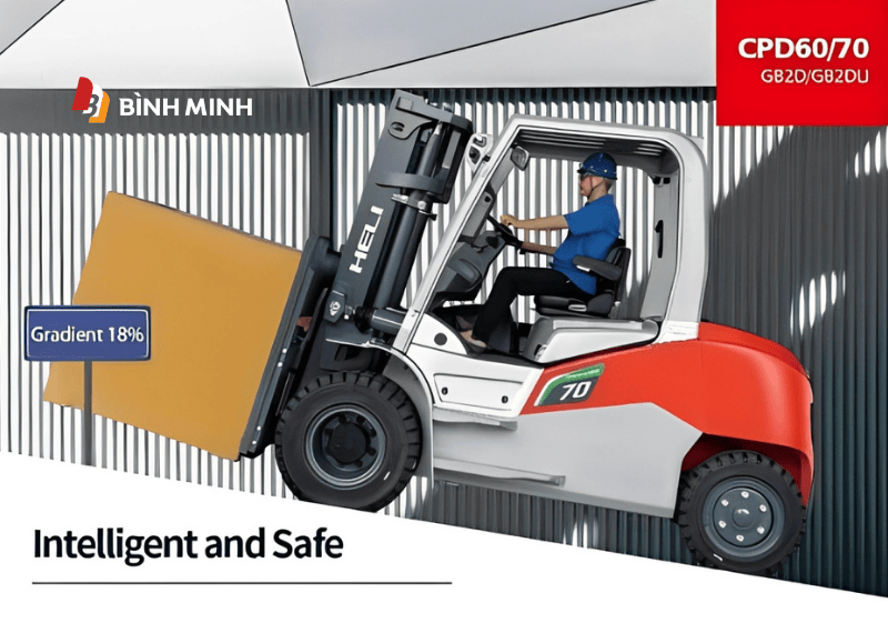 Khả năng leo dốc của xe nâng điện Heli 7 tấn