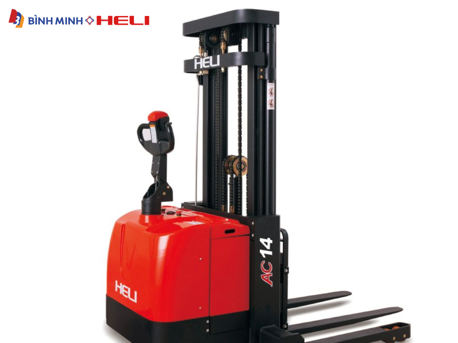 Xe nâng điện Heli đứng lái 1.4 tấn