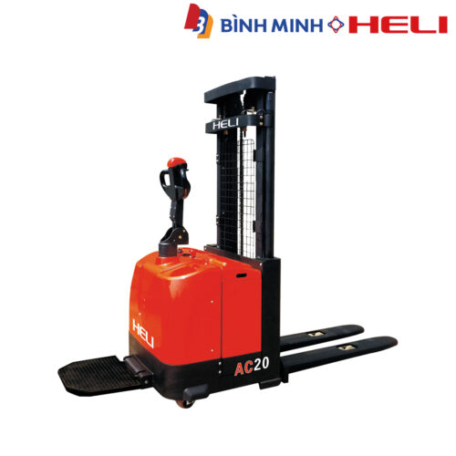 xe nâng tay điện đứng lái 2 tấn
