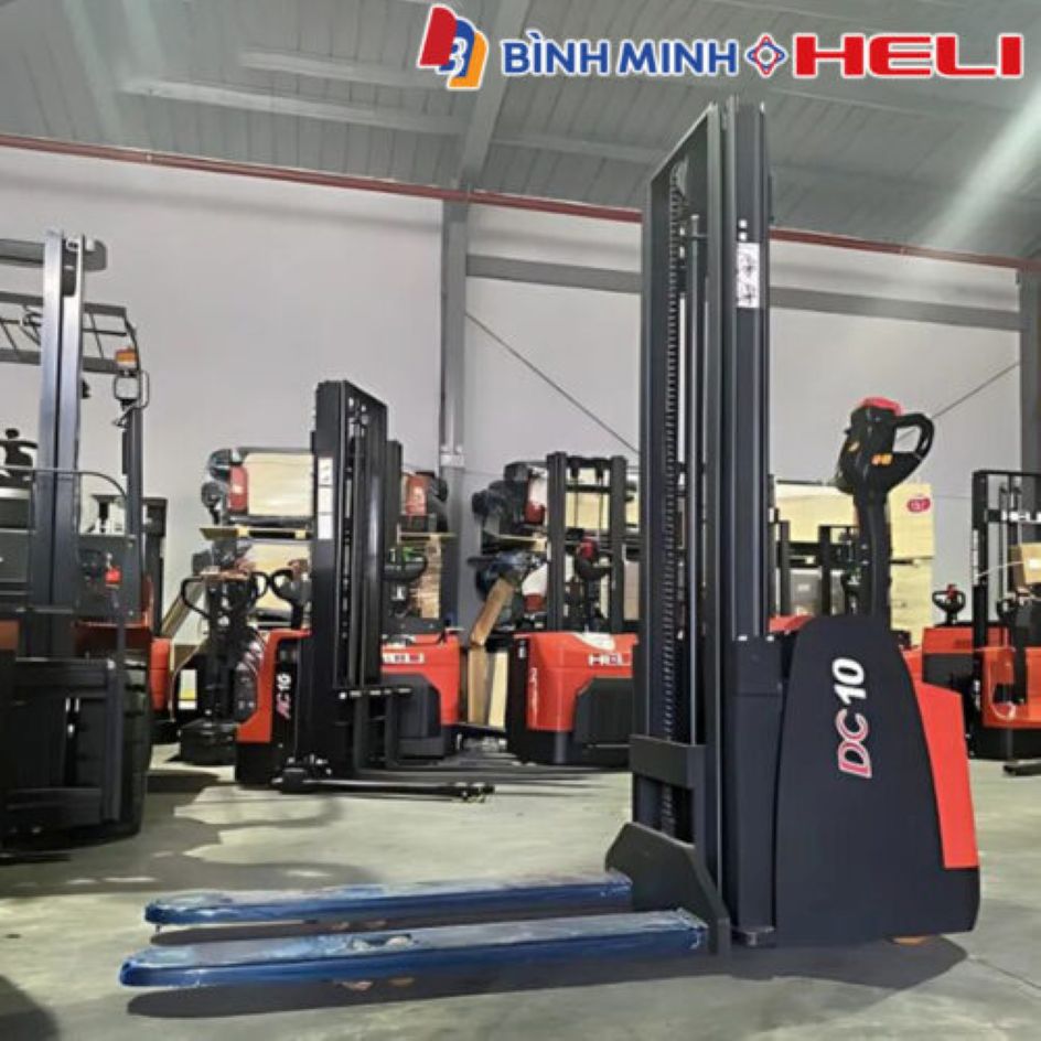 Xe nâng điện tay cao 1 tấn