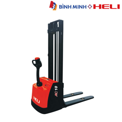 xe nâng tay điện cao dắt lái 1 tấn