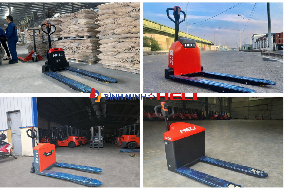 Xe nâng tay điện thấp 2 tấn
