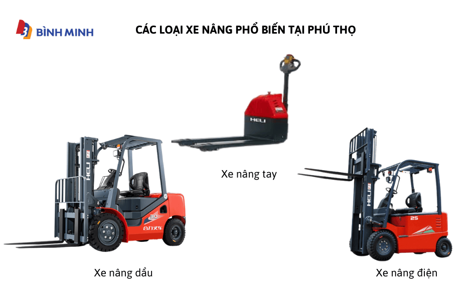 Các loại xe nâng phổ biến ở Phú Thọ