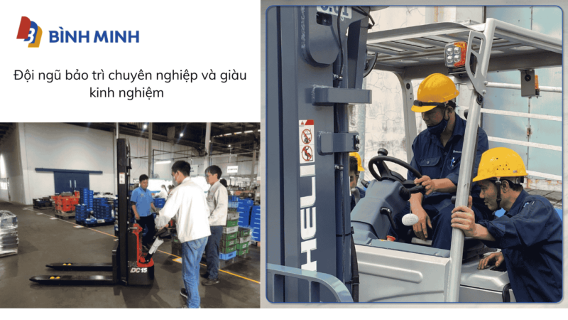 Đội ngũ bảo trì chuyên nghiệp và giàu kinh nghiệm
