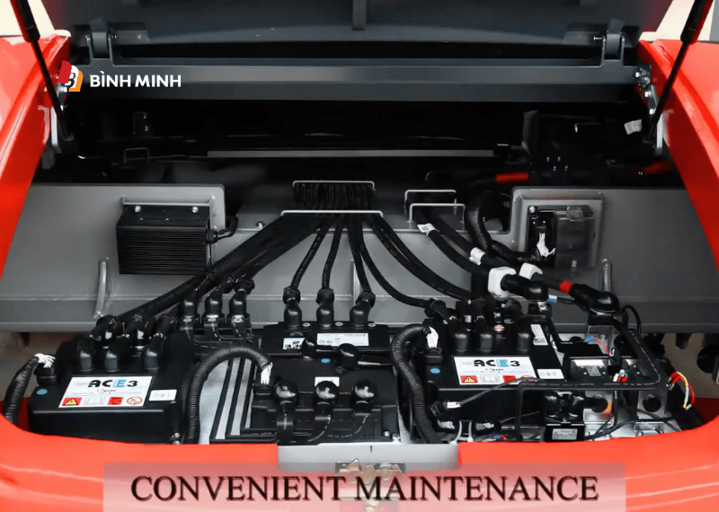 Hệ thống truyền động kép của xe nâng điện lithium 7 tấn