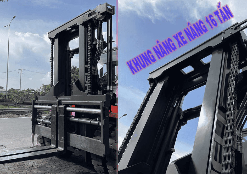 Khung nâng xe nâng dầu 16 tấn