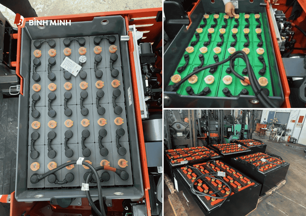Hình ảnh pin axit-chì thực tế