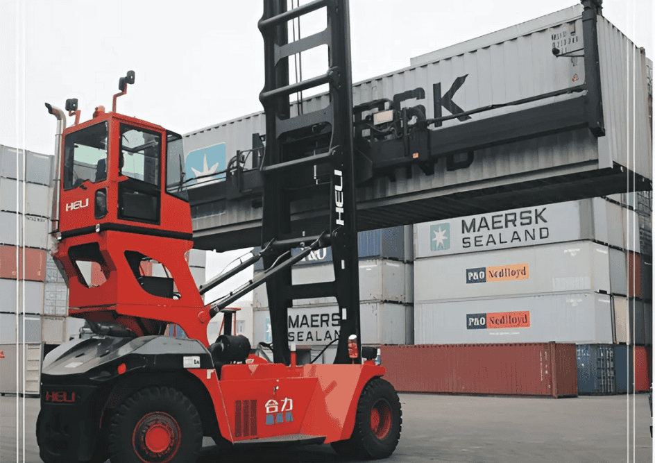 Xe nâng container rỗng heli