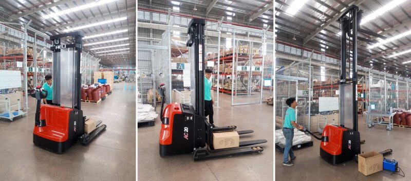Xe nâng điện đứng lái 2 tấn Heli