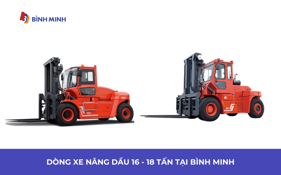các dòng xe nâng hàng hạng nặng tại Bình Minh