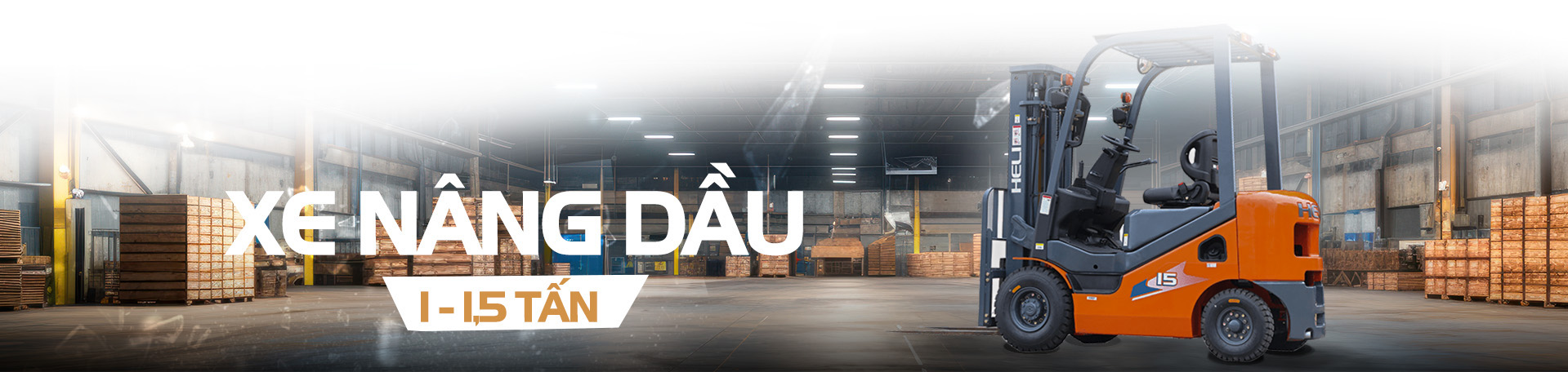 Xe nâng dầu 1 - 1.5 tấn