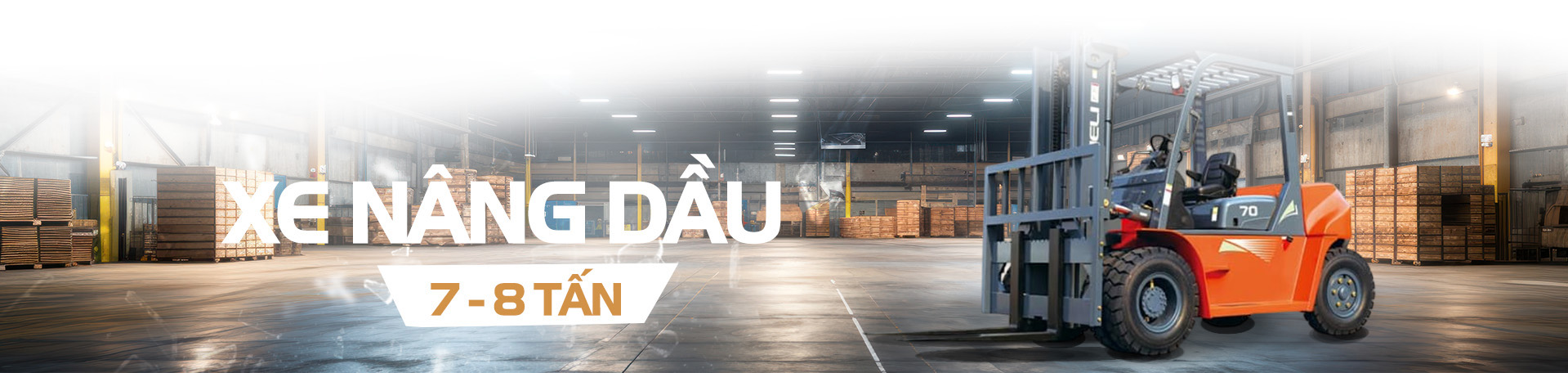 Xe nâng dầu 7 - 8 tấn