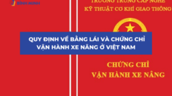 Quy định về bằng lái và chứng chỉ vận hành xe nâng ở Việt Nam