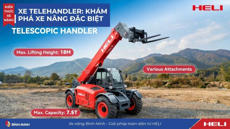 Xe Telehandler: Khám Phá Xe Nâng Đặc Biệt Dùng Trong Công Trình Xây Dựng Và Nông Nghiệp