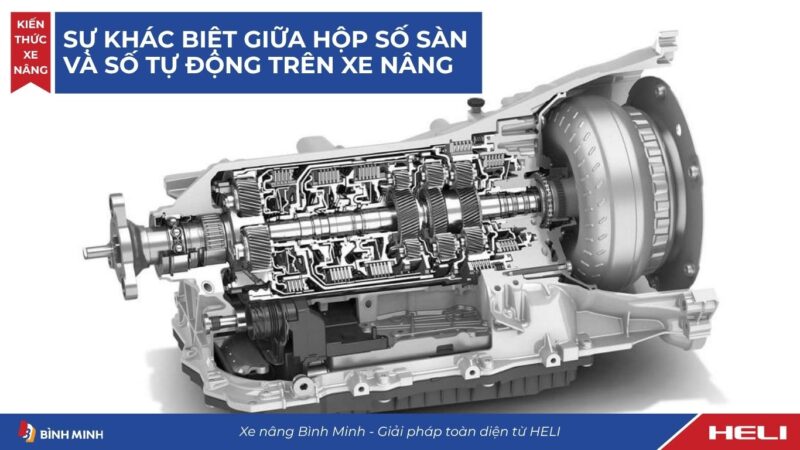 Sự khác biệt giữa hộp số sàn và số tự động trên xe nâng