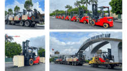 Bàn giao xe nâng Heli cho nhà máy sản xuất ô tô