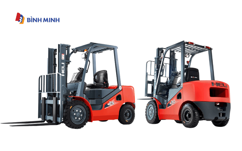 Xe nâng dầu Heli chính hãng tại Bình Minh