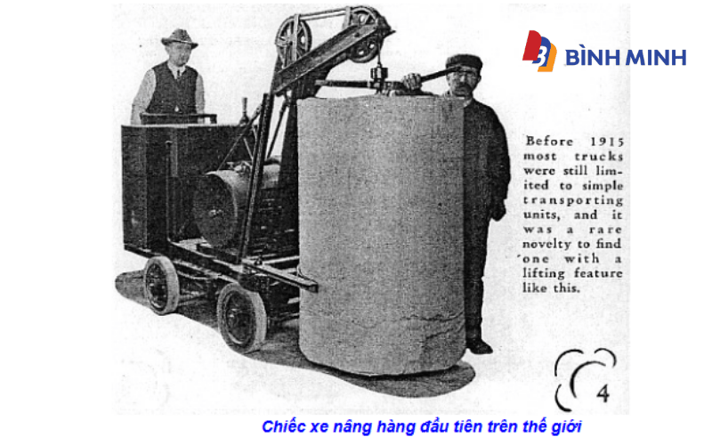 Chiếc xe nâng hàng đầu tiên trên Thế giới