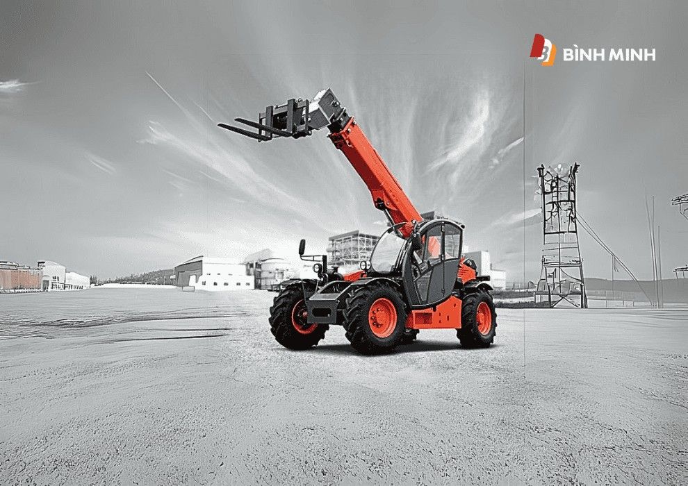 Xe Telehandler có khả năng nâng cao và xa