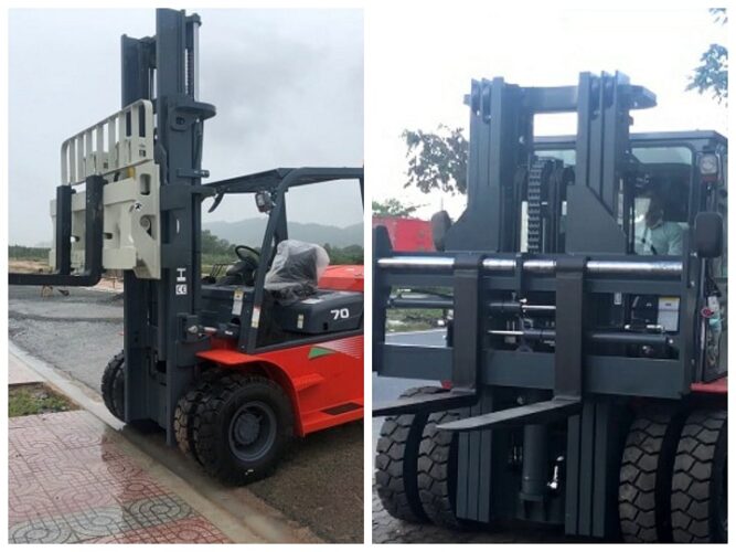 Khung nâng xe dầu 7 tấn Heli 