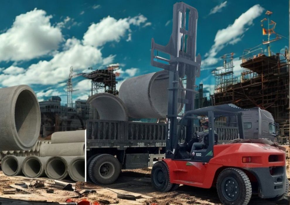 Ứng dụng xe nâng 10 tấn