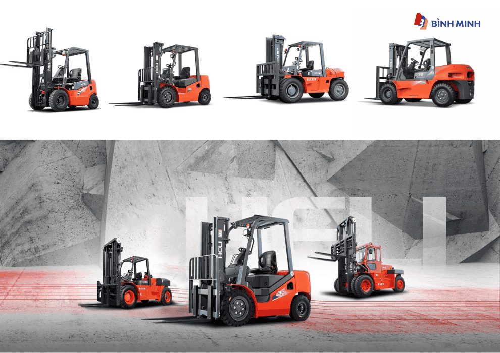 Xe nâng Heli đa dạng lựa chọn