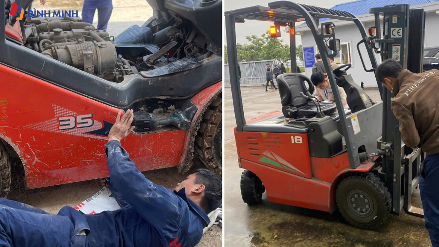 Xe nâng Bình Minh cung cấp dịch vụ sửa chữa và bảo dưỡng tận nơi