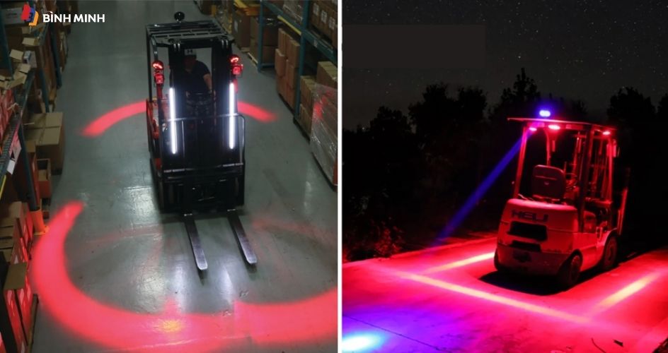 Hệ thống cảm biến gắn trên xe nâng