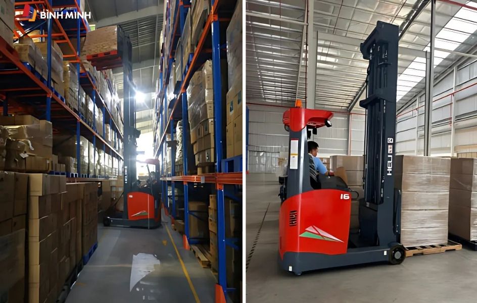Kích thước xe nâng ngồi lái lớn hơn cần nhiều diện tích để di chuyển hơn