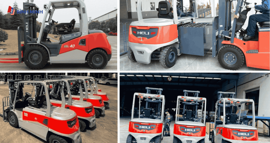 Hình ảnh thực tế xe nâng điện 4 tấn Heli