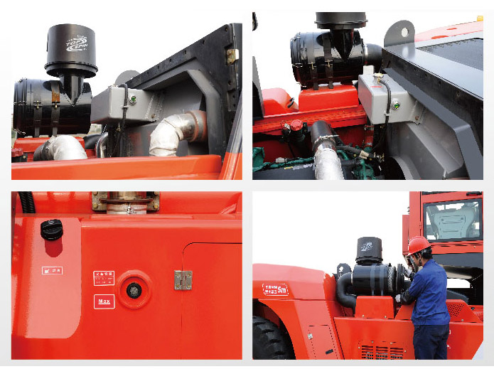 Khoang máy Xe nâng Heli 30 tấnKhoang máy Xe nâng Heli 30 tấn