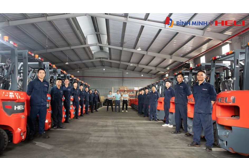 Đội ngũ kỹ thuật chuyên nghiệp của Xe nâng Bình Minh