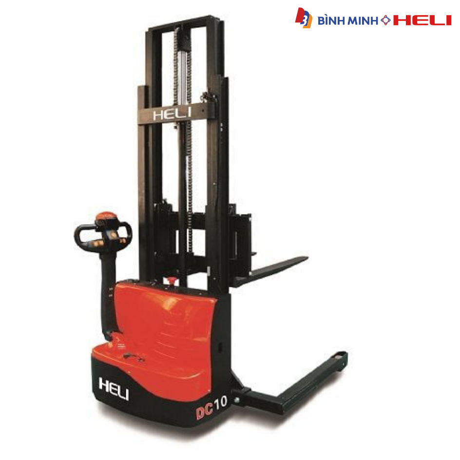 Xe nâng điện đứng lái 1 tấn