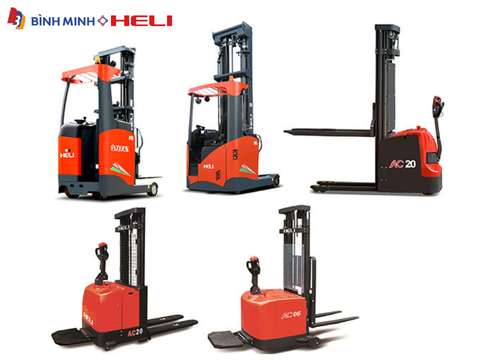 Các loại xe nâng điện đứng lái Heli