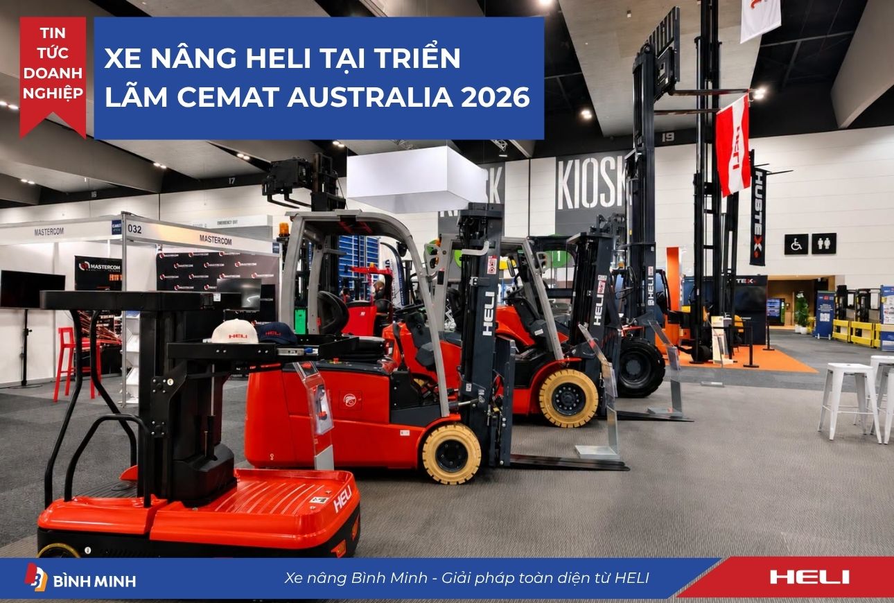 xe nâng heli tại triển lãm cemat australia 2026