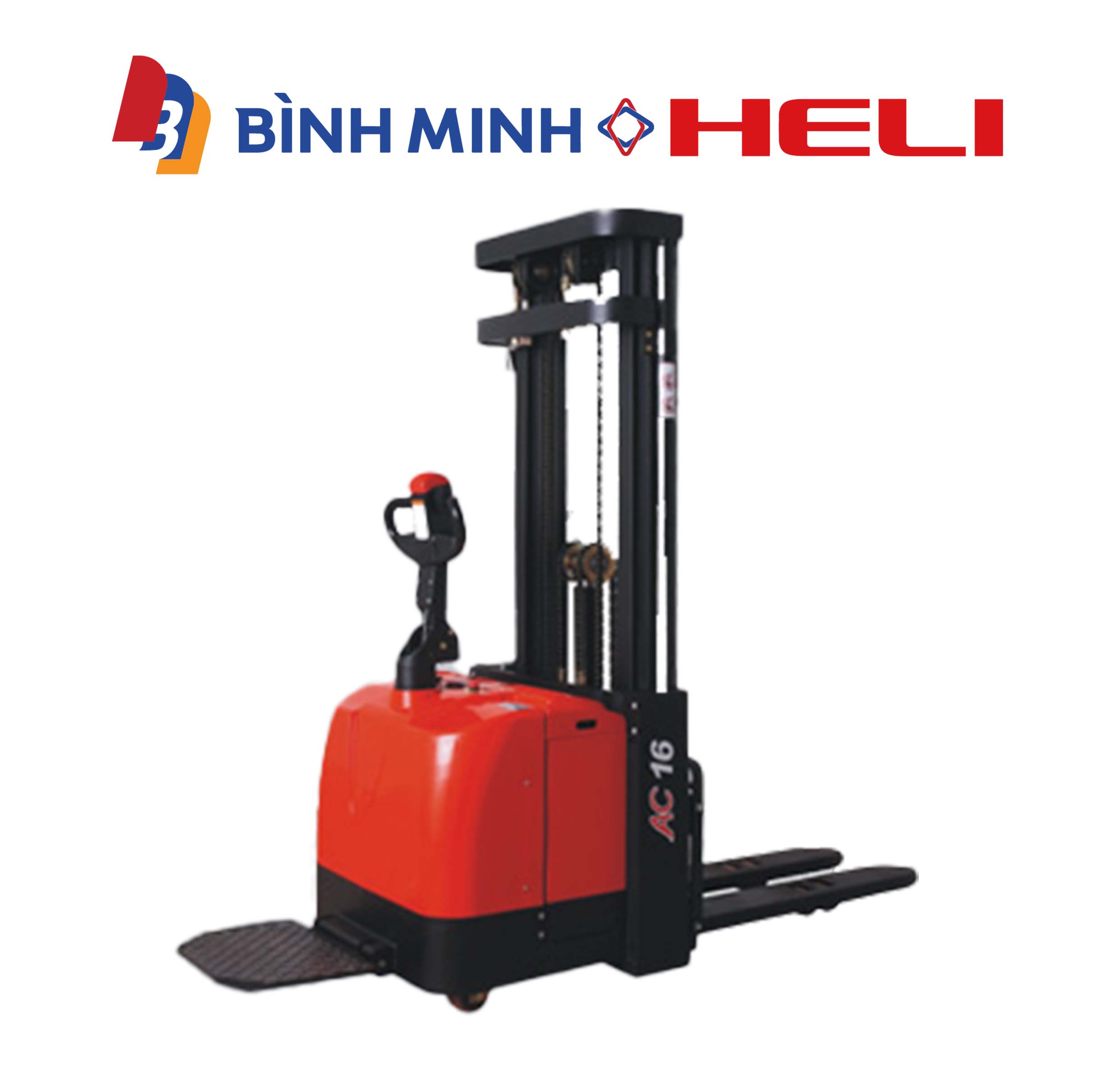 xe nâng điện đứng lái 1.6 tấn