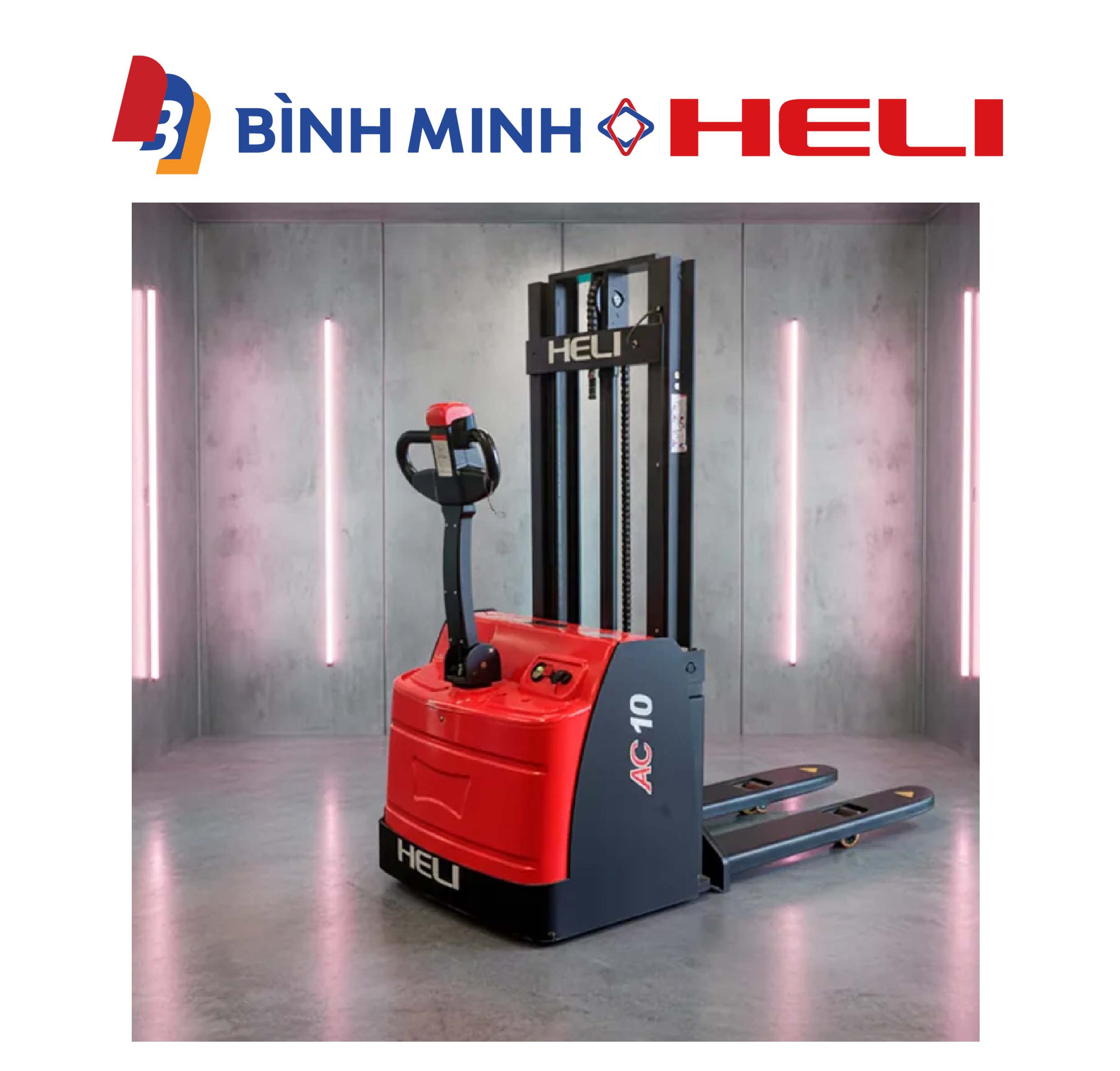 Xe nâng điện đứng lái 1 tấn CDD10-060