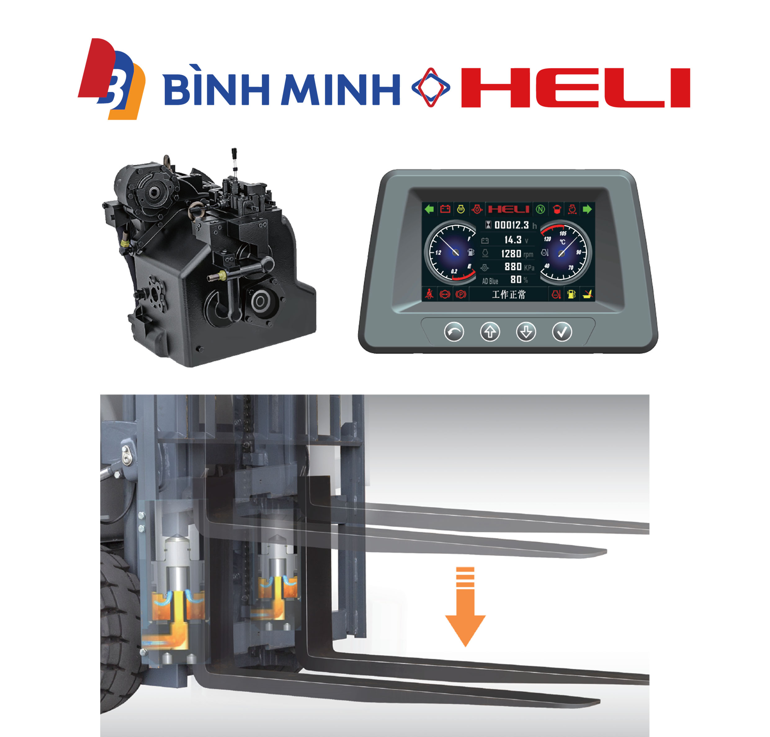 xe nâng điện 6 tấn dòng G3 series