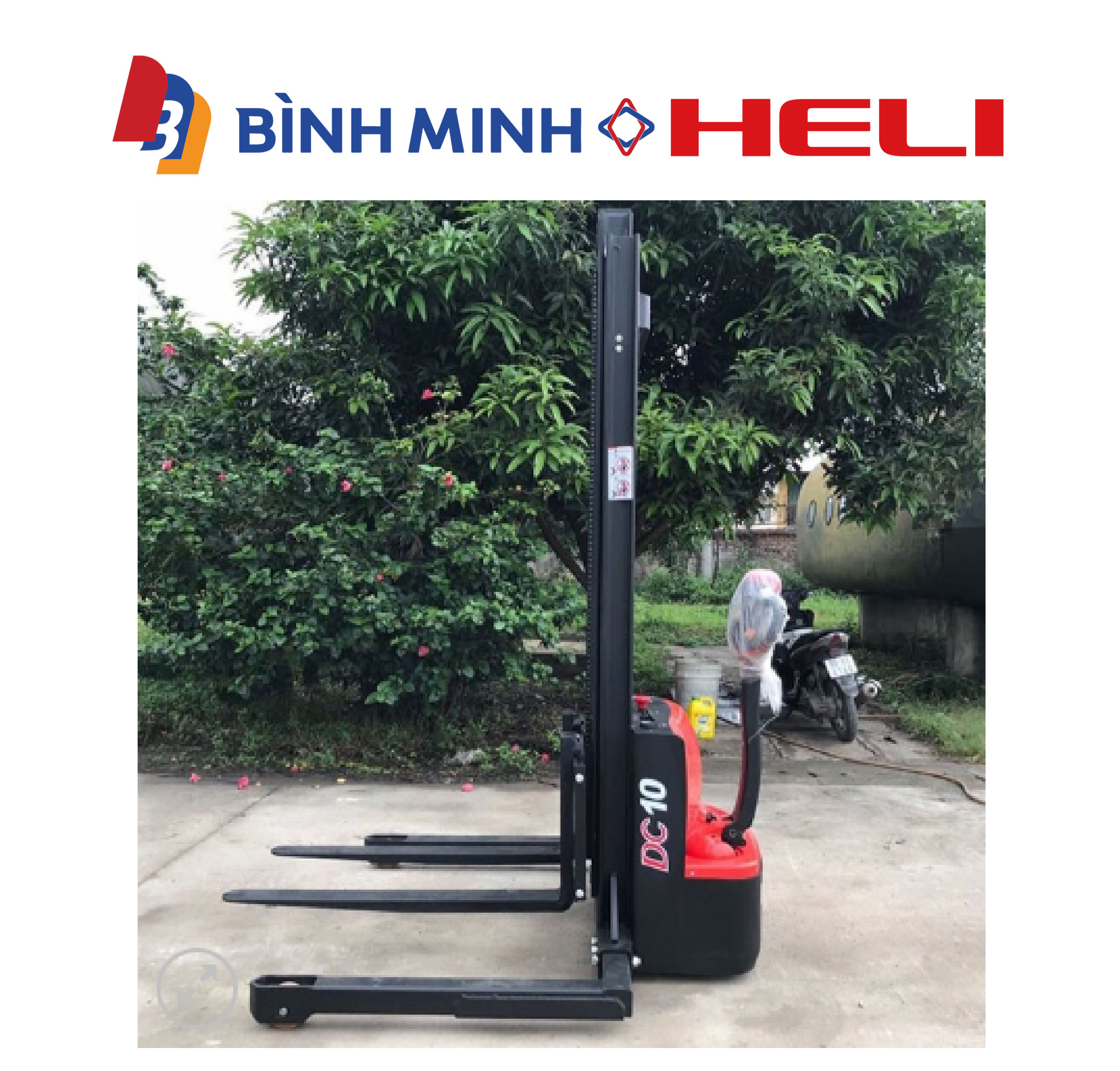xe nâng điện đứng lái 1 tấn CTD10-050