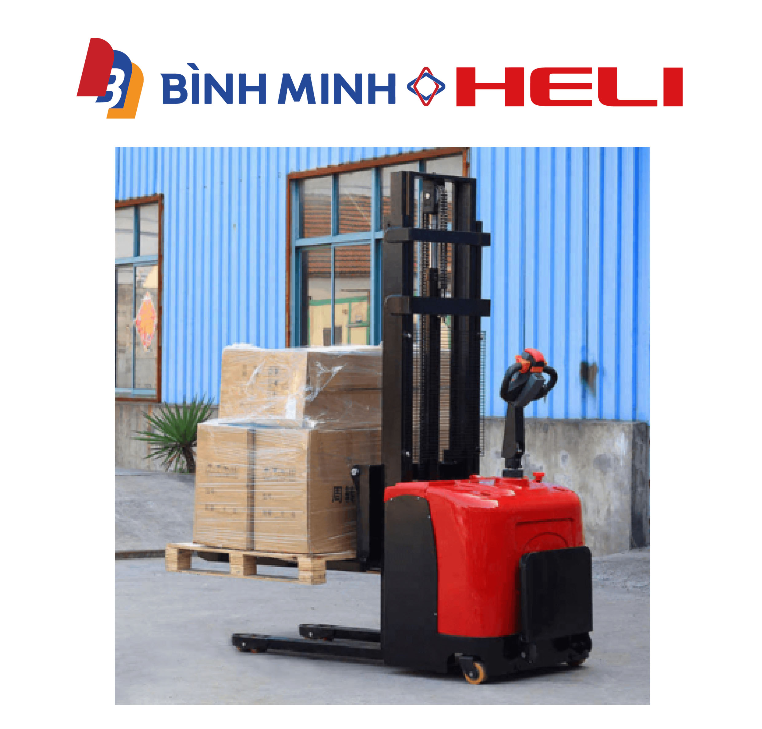 xe nâng điện đứng lái 1.6 tấn