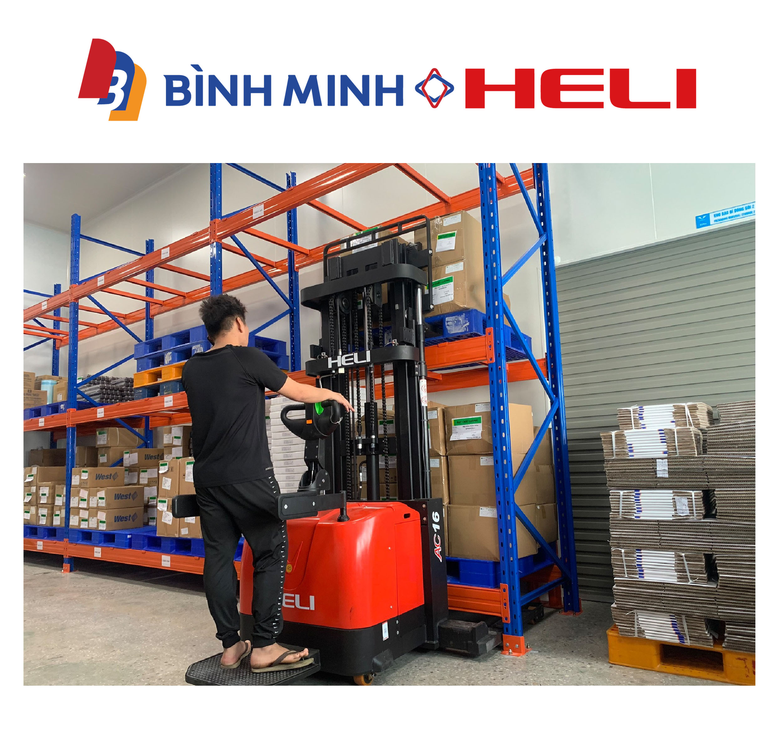 xe nâng điện đứng lái 1.6 tấn ctd16-960