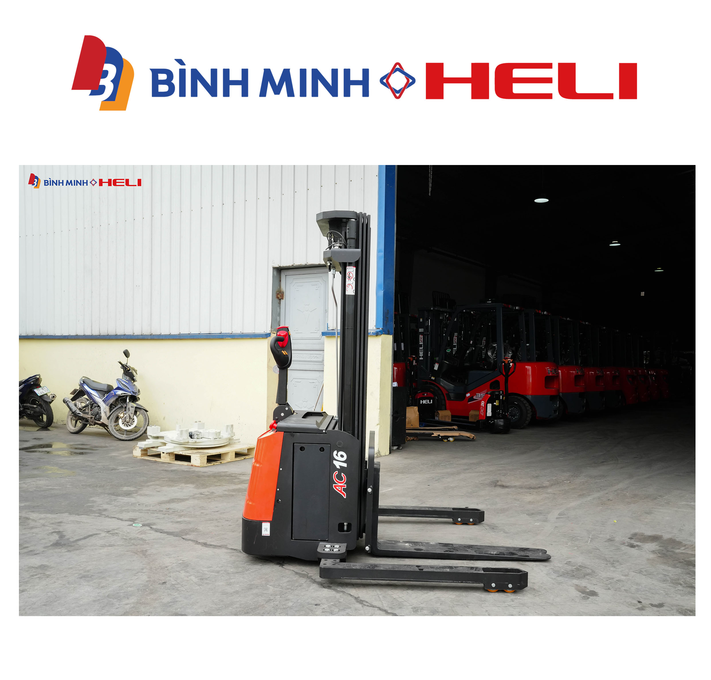 xe nâng điện đứng lái 1.6 tấn ctd16-960h