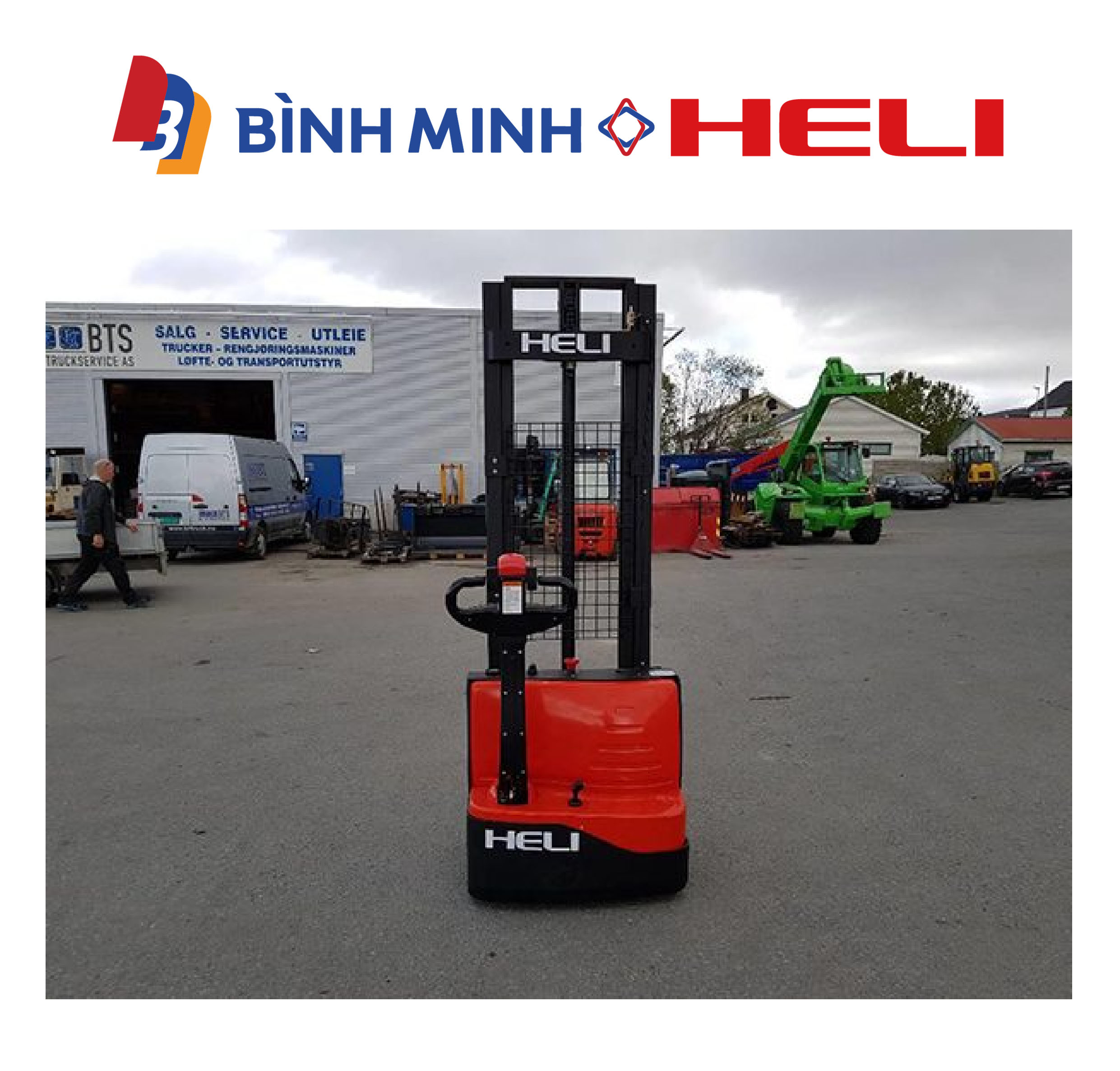 Xe nâng điện đứng lái 1 tấn CDD10-070