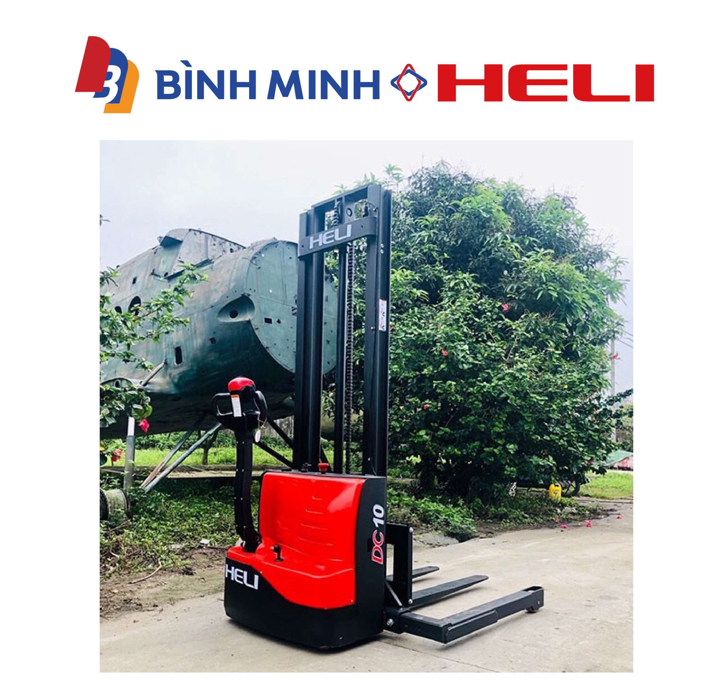 xe nâng điện đứng lái 1 tấn CTD10-050
