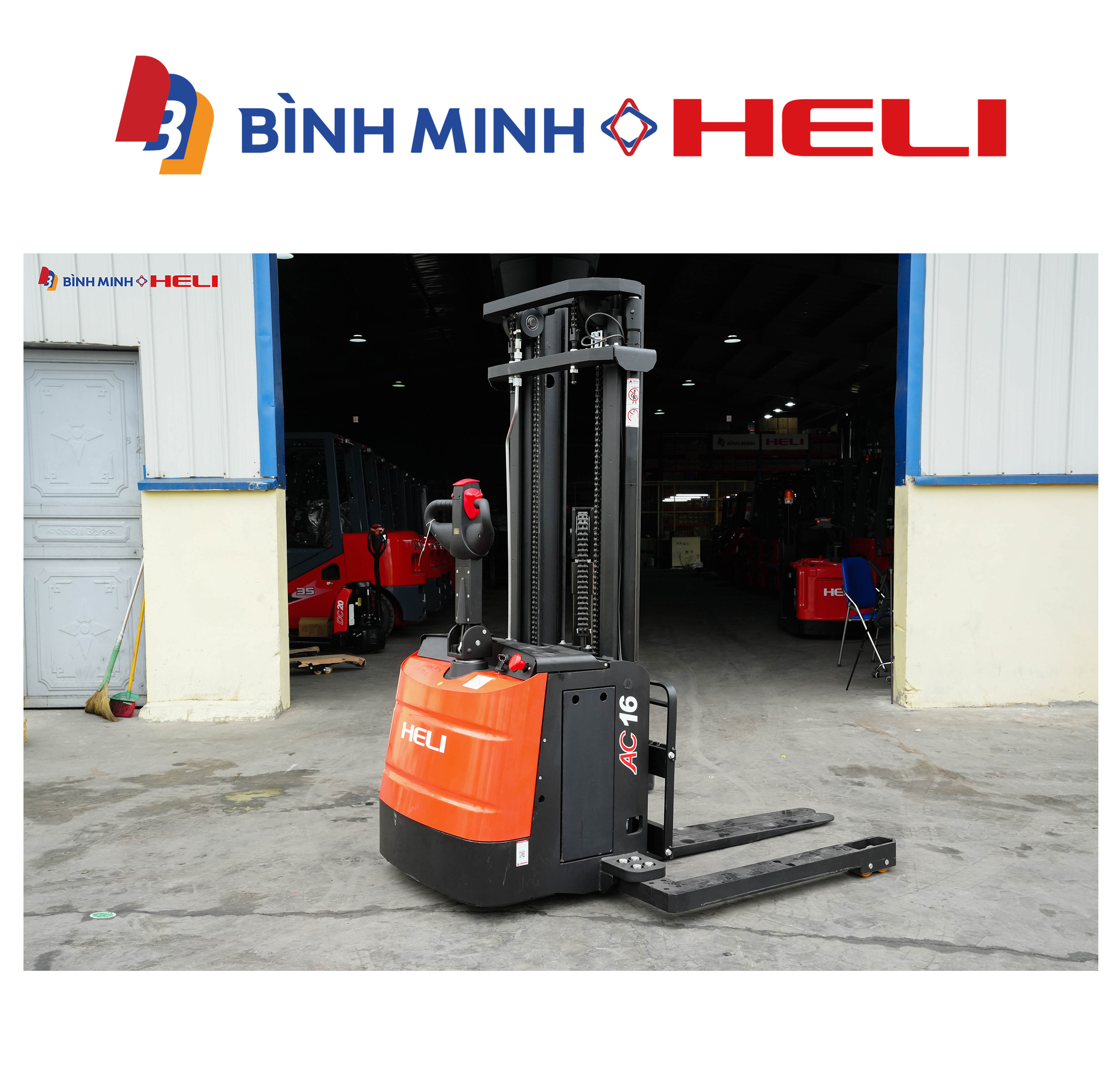 xe nâng điện đứng lái 1.6 tấn ctd16-960h