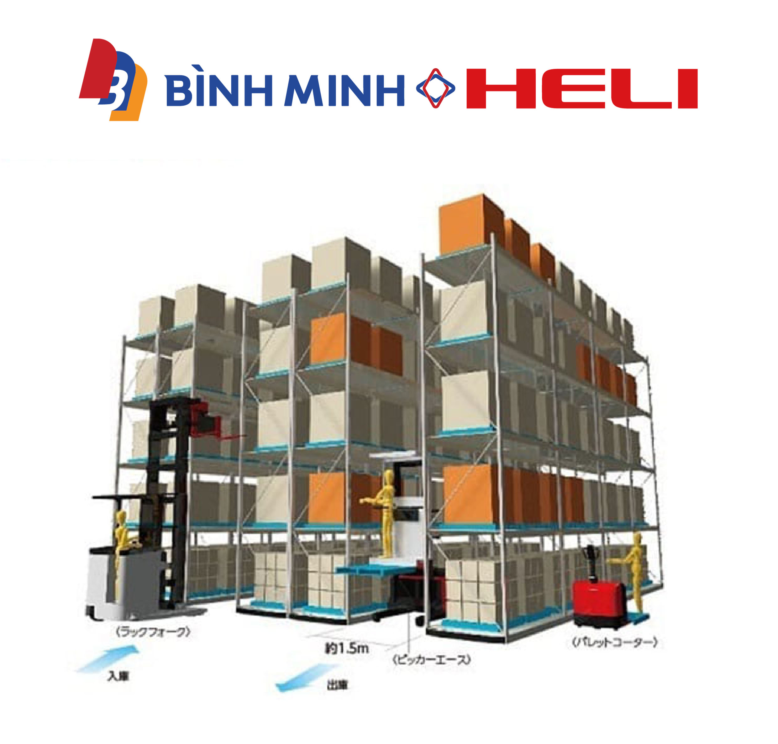 xe nâng điện 1.5 tấn 3 chiều OPDS15