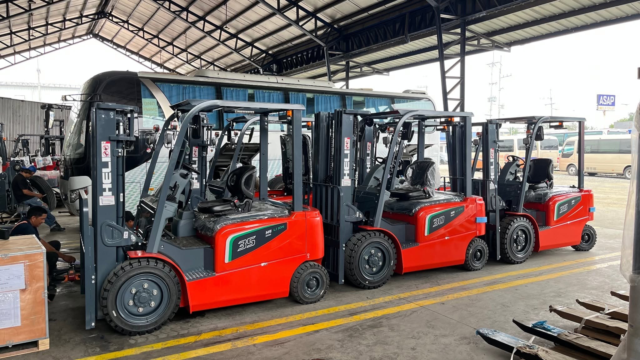 xe nâng điện 3.5 tấn dòng h4 series